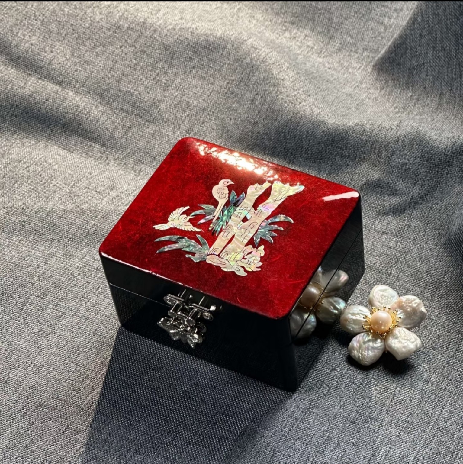 Mini Nacre Jewelry & Keepsake Box