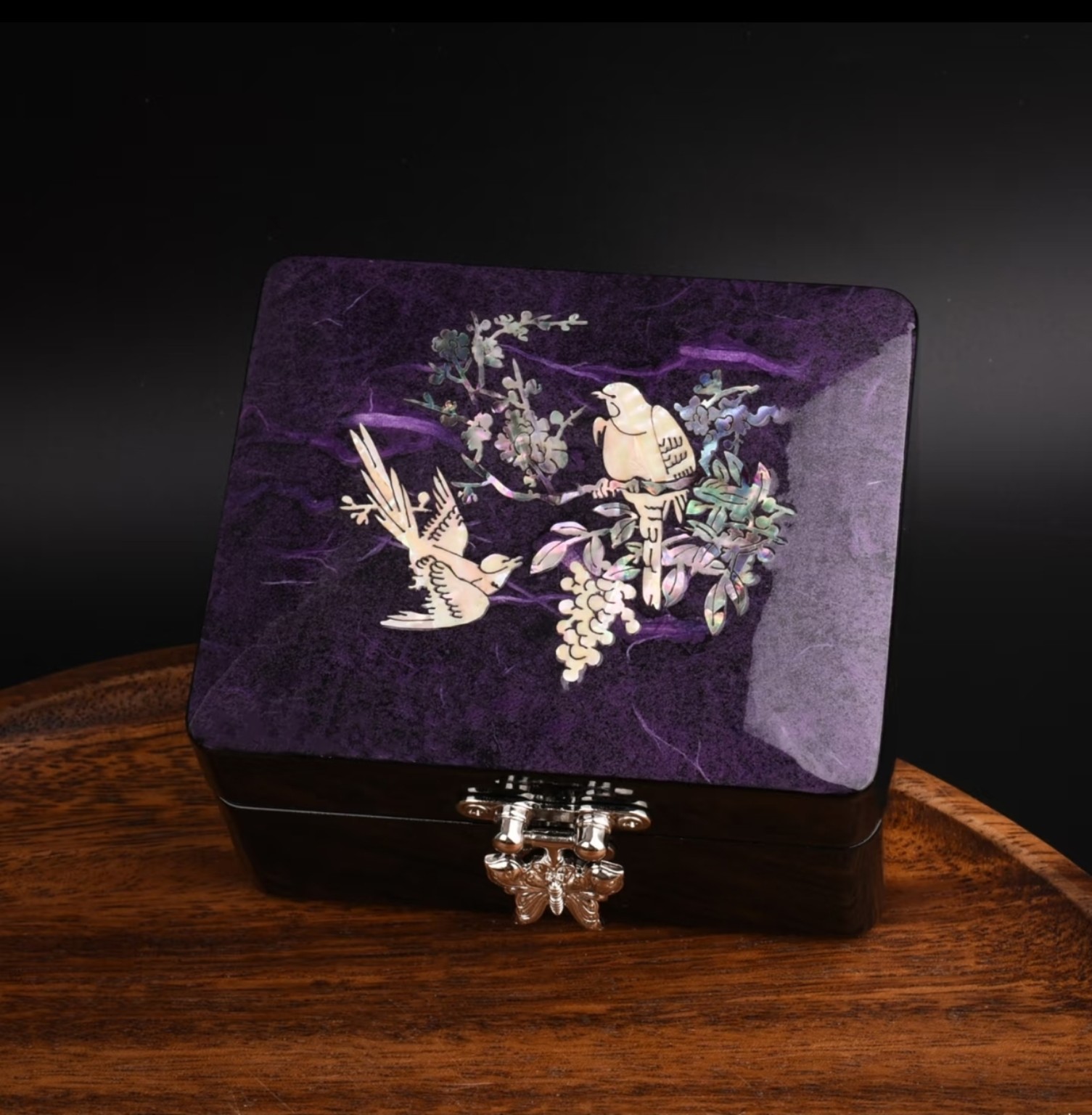 Mini Nacre Jewelry & Keepsake Box