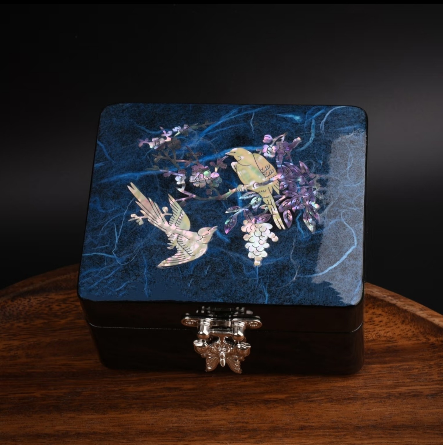 Mini Nacre Jewelry & Keepsake Box