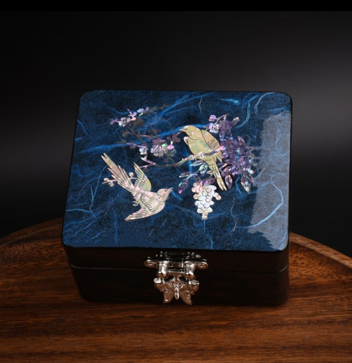Mini Nacre Jewelry & Keepsake Box