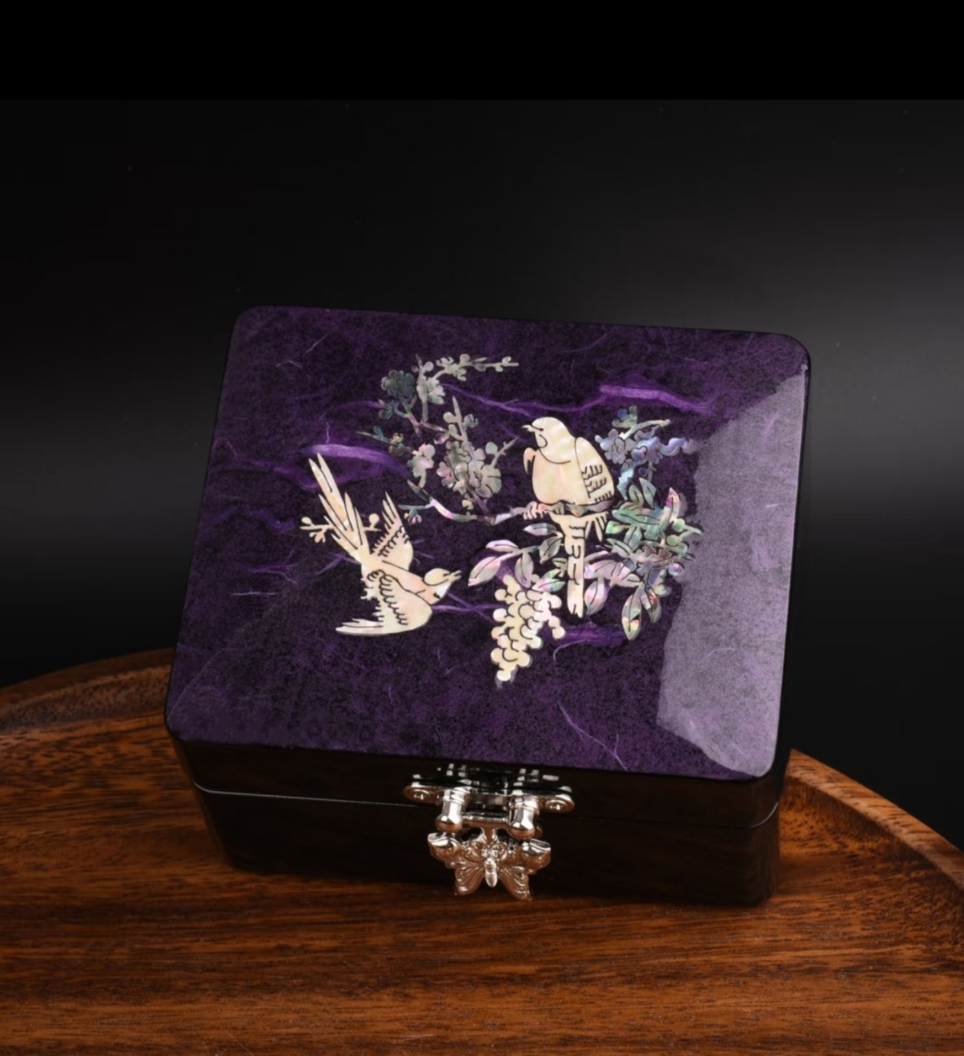 Mini Nacre Jewelry & Keepsake Box